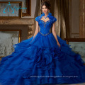 Beading Crystal Tiered Puffy Quinceanera Dresses Long